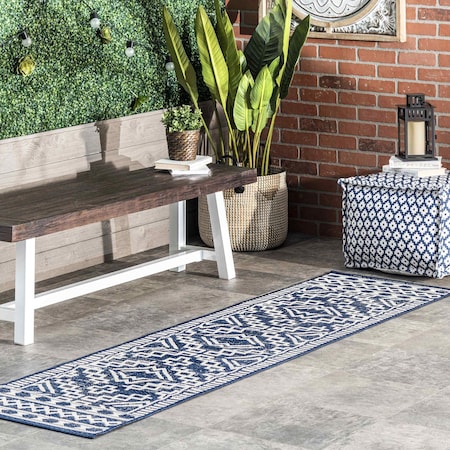 Nuloom Cari Moroccan Tribal Indoor/Outdoor Area Rug 2ft x 8ft GBCB42B-208